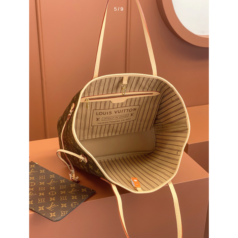 二手Louis Vuitton/路易威登LV女包Neverfull老花子母包手提包M40995-細節圖3