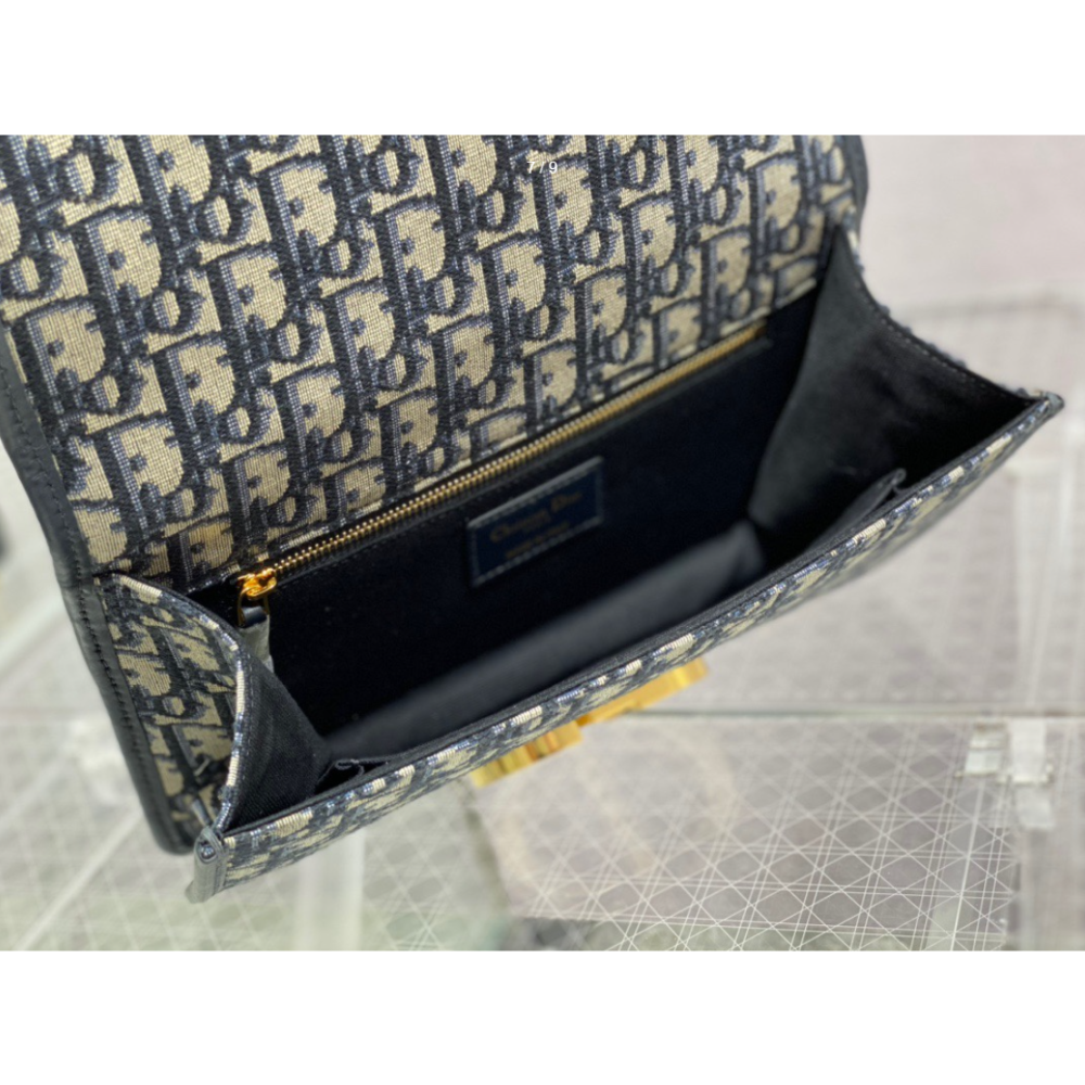 二手DIOR迪奧女包30 MONTAIGNE單肩鏈條包印花蒙田包M9208-細節圖6