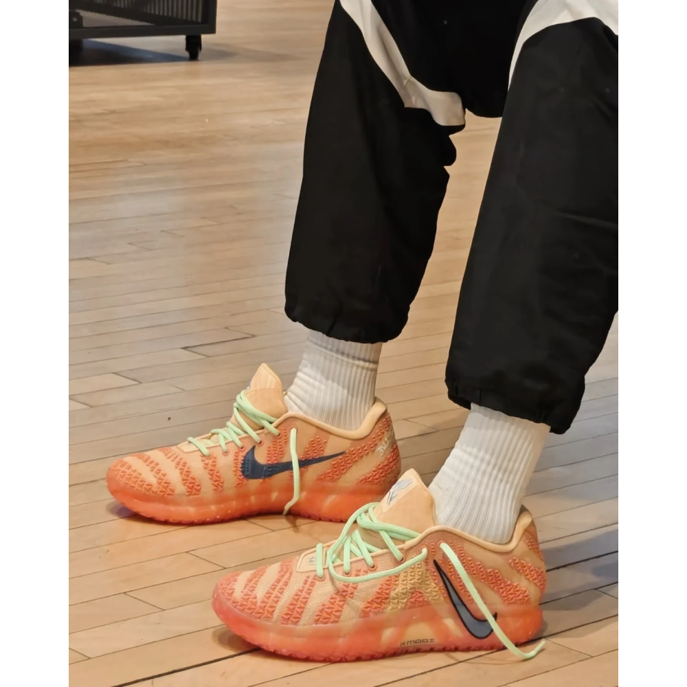 NIKE JA3 ＂Daybreak＂ 橘紅 莫蘭特三代 XDR 實戰籃球鞋(HF2794-201)-細節圖6