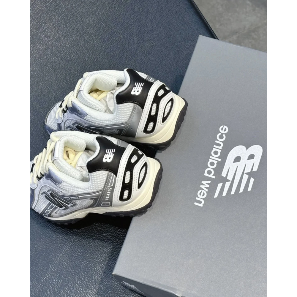 New Balance NB204L 員瑛同款 薄底 網眼 奶油白銀 太空銀 黑白(U204LSWD)-細節圖2