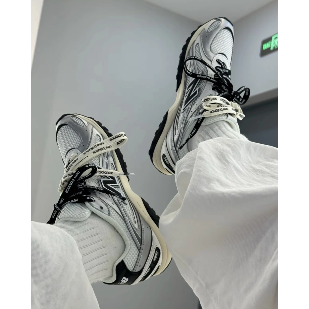 New Balance NB204L 員瑛同款 薄底 網眼 奶油白銀 太空銀 黑白(U204LSWD)-細節圖6