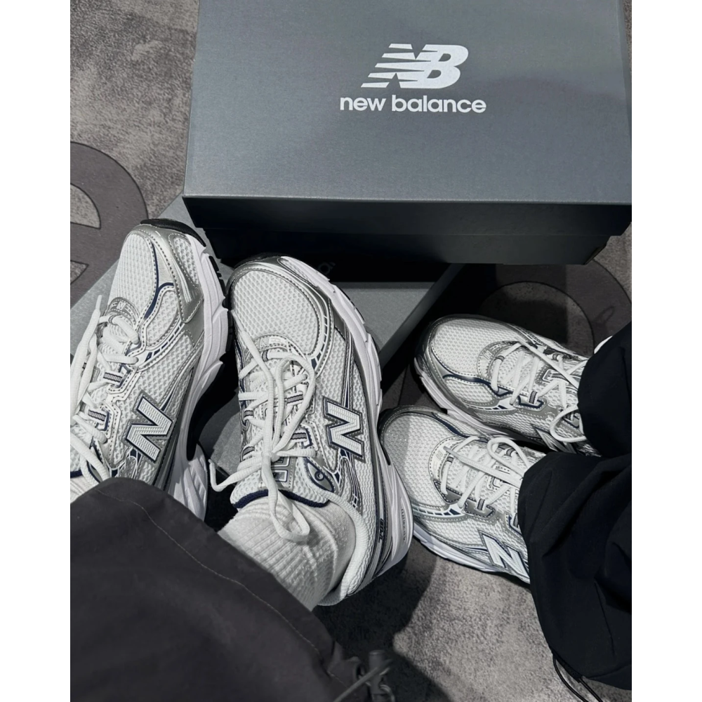 New Balance NB740 白銀 藍銀白 Y2K 舒適 慢跑鞋 (U740WN2)-細節圖3