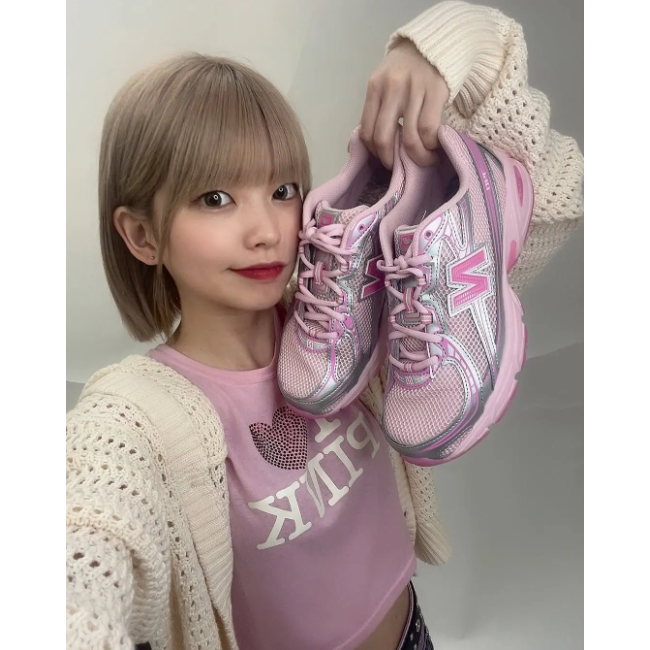 New Balance NB 740 粉色 舒適 透氣 老爹 慢跑鞋U740AP2-細節圖2