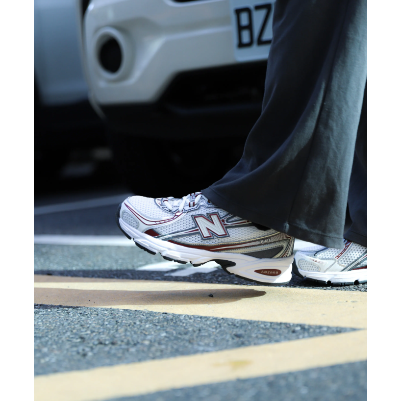 New Balance 740 休閒鞋 復古 D楦 女鞋 男鞋 銀 白 紅 U740RD2-細節圖4