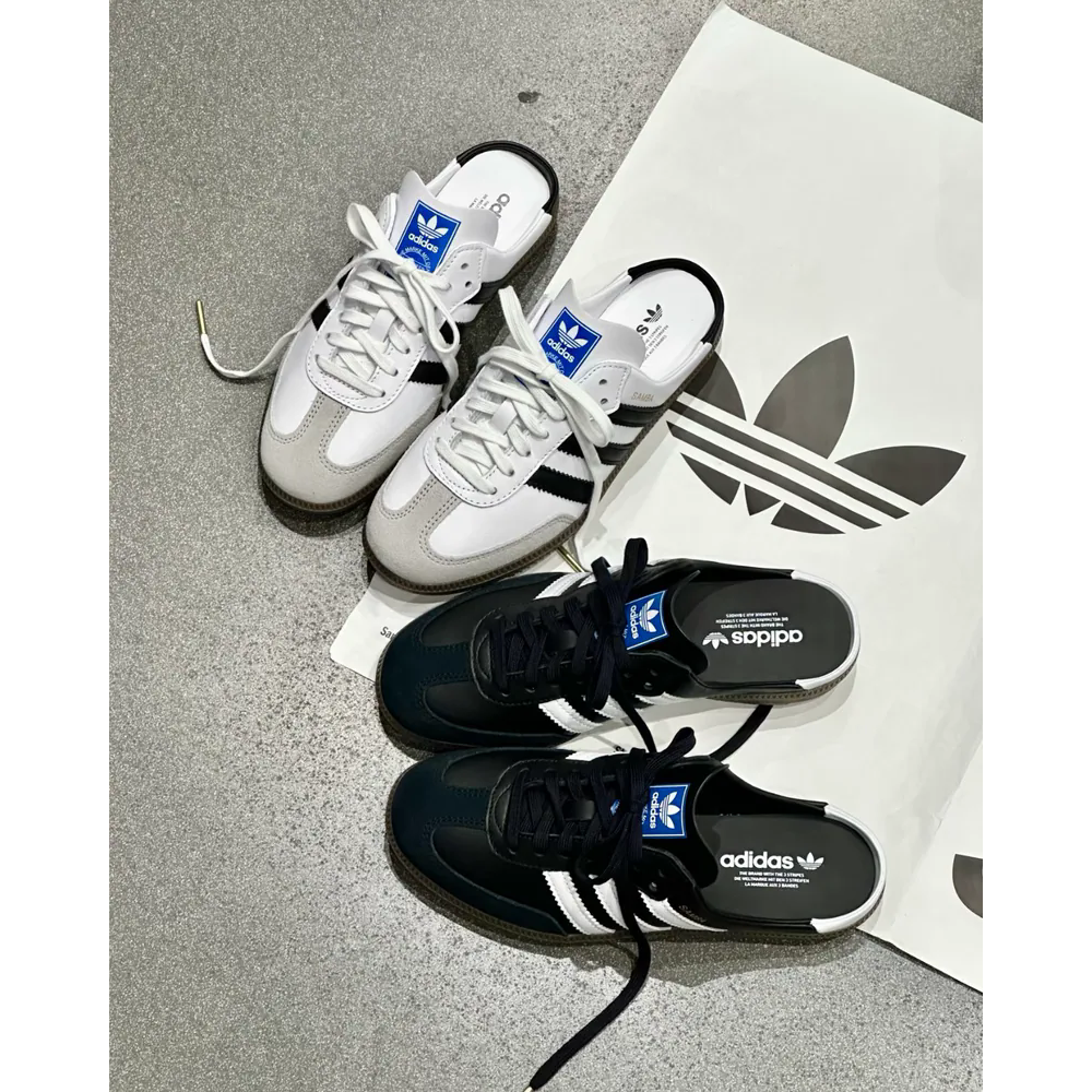 Adidas Samba OG Mule  經典 麂皮 穆勒鞋 半拖 懶人鞋 德訓鞋 男女鞋LB3814-細節圖3