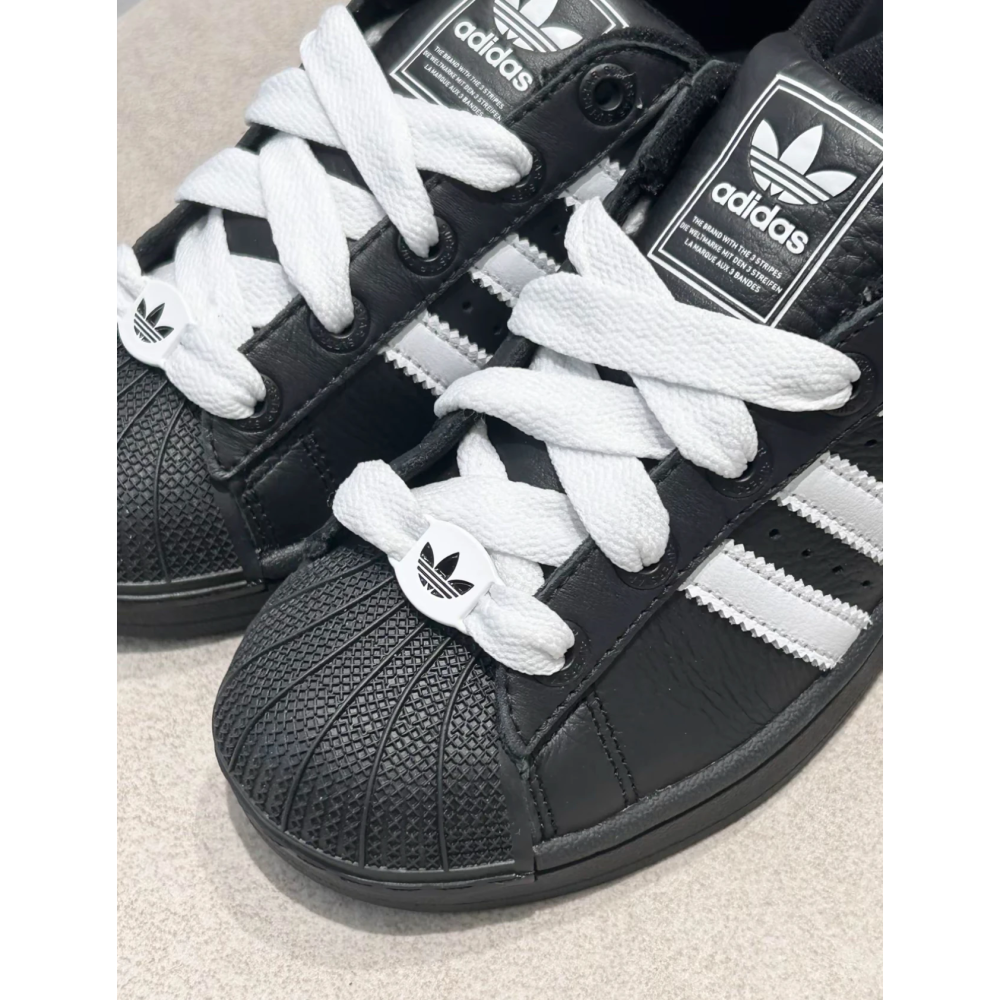 Adidas Superstar 2 黑白 貝殼頭 經典 百搭 滑板鞋 男女kk4474-細節圖3