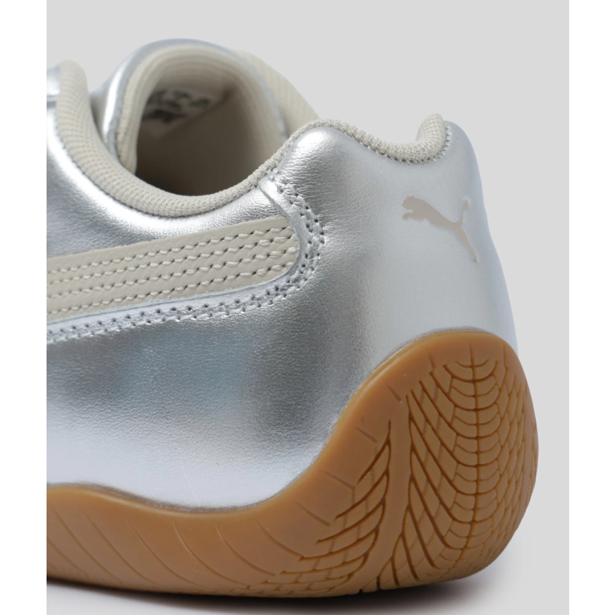 Puma Speedcet 休閑賽車跑鞋 液體銀色 薄底鞋 406881-02-細節圖4