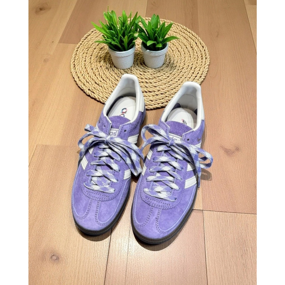 ADIDAS ORIGINALS HANDBALL SPEZIAL 麂皮 葡萄紫(KI5935) 休閑鞋-細節圖2