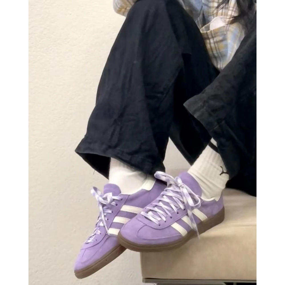 ADIDAS ORIGINALS HANDBALL SPEZIAL 麂皮 葡萄紫(KI5935) 休閑鞋-細節圖4