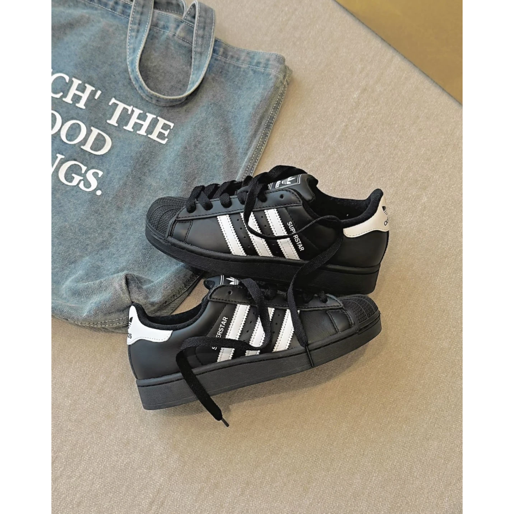 Adidas Superstar II 愛迪達 黑白 經典貝殼頭(JI0079) 男女休閑