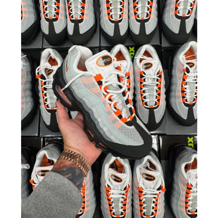 Nike Air Max 95 OG 灰黑橙 耐磨 氣墊 經典 跑步鞋HM4740-005-細節圖2