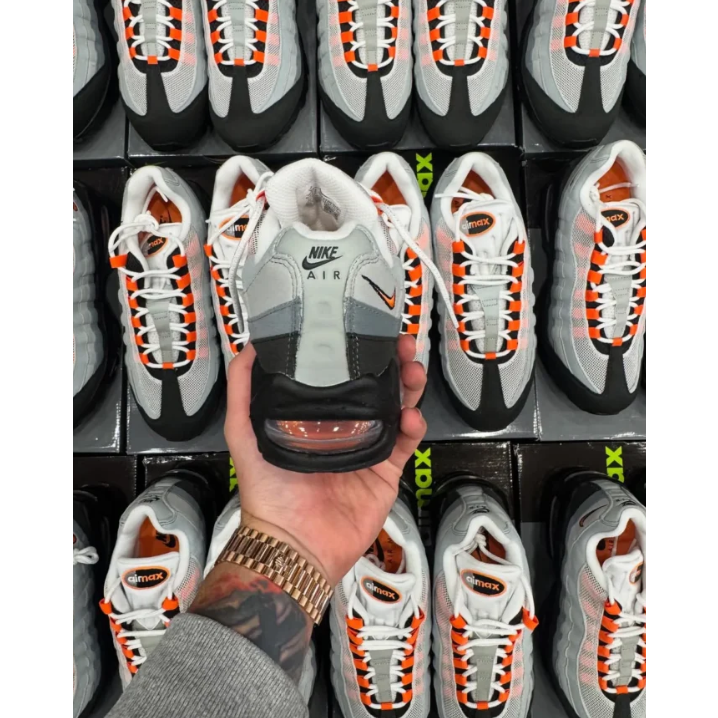 Nike Air Max 95 OG 灰黑橙 耐磨 氣墊 經典 跑步鞋HM4740-005-細節圖3