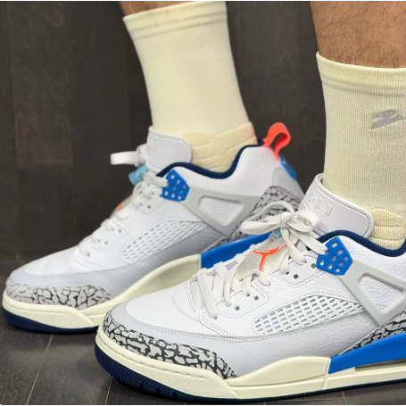 Nike JORDAN 白藍 爆裂紋 舒適百搭休閑板鞋FQ1759-110-細節圖2