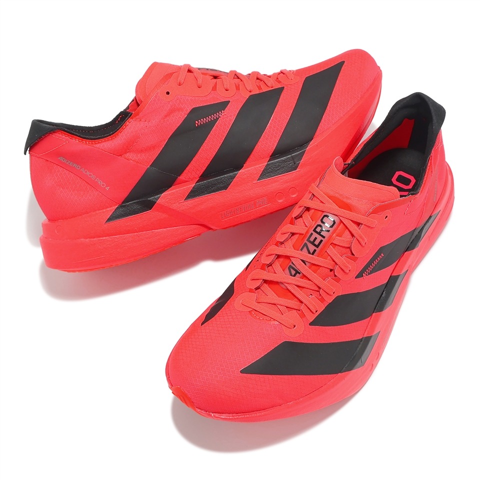 adidas 競速跑鞋 Adizero Adios Pro 4 M 男鞋 紅 黑 緩震 運動鞋 愛迪達 JR6368-細節圖4