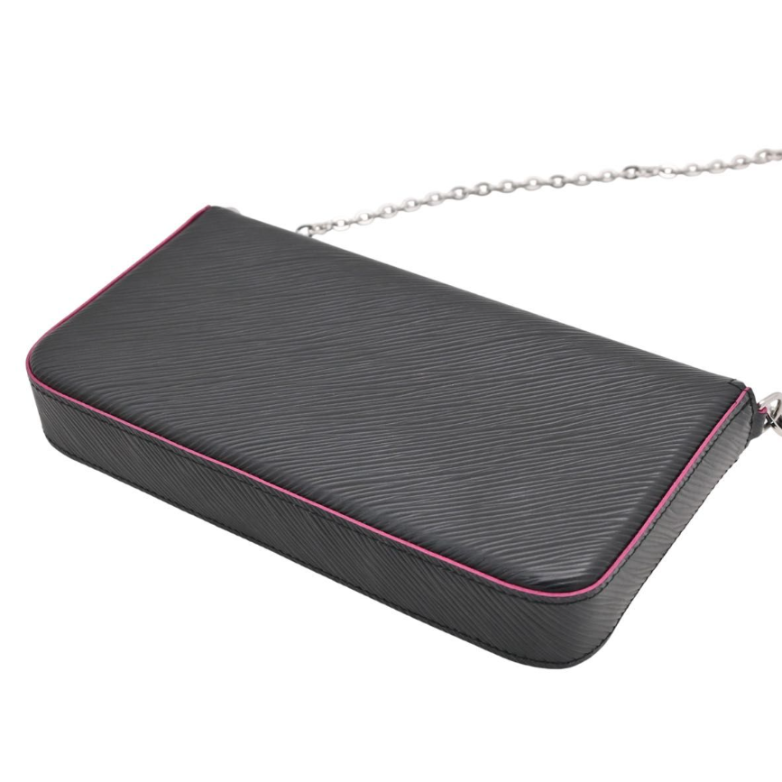 二手LOUIS VUITTON Epi 2Way Pochette Félicie 單肩包（黑色 x 粉紅色）-細節圖4