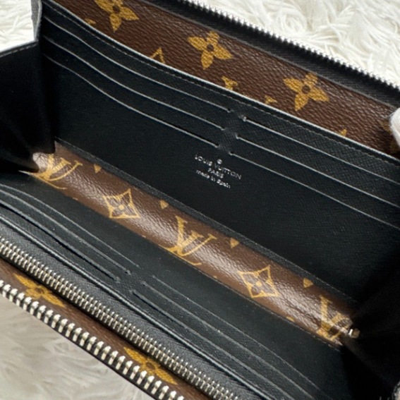 二手M69407 Monogram Macassar Zippy 長拉鍊錢夾 ——  黑-細節圖6