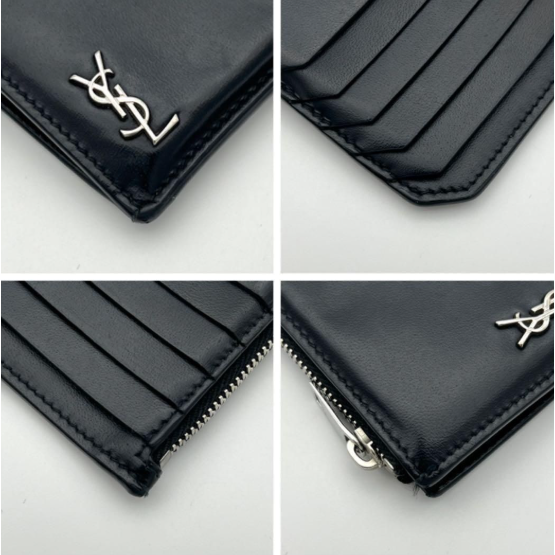 二手Saint Laurent Paris Fragment 卡包 – 黑色-細節圖4