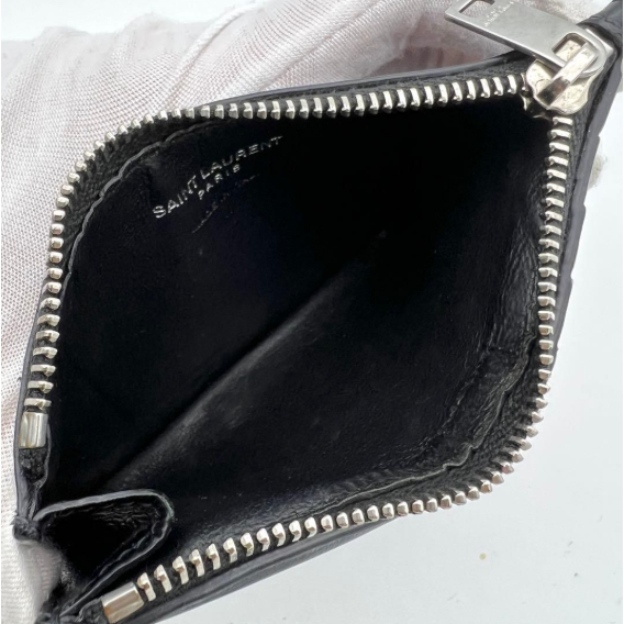 二手Saint Laurent Paris Fragment 卡包 – 黑色-細節圖5