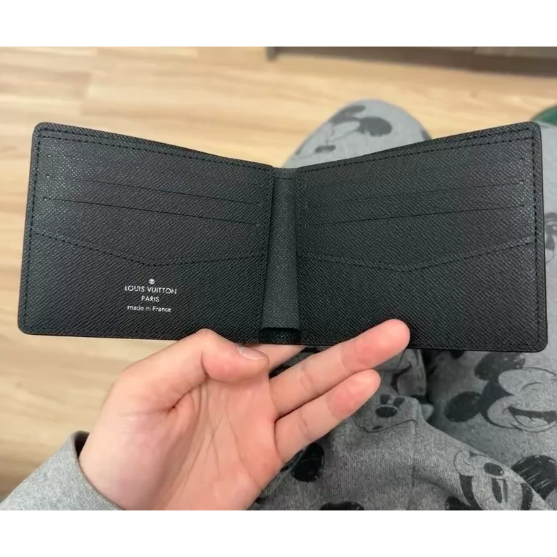 二手LV路易威登灰色短款錢包-細節圖4