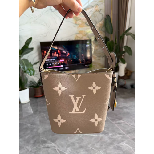 二手LV allinbb大象灰水桶包