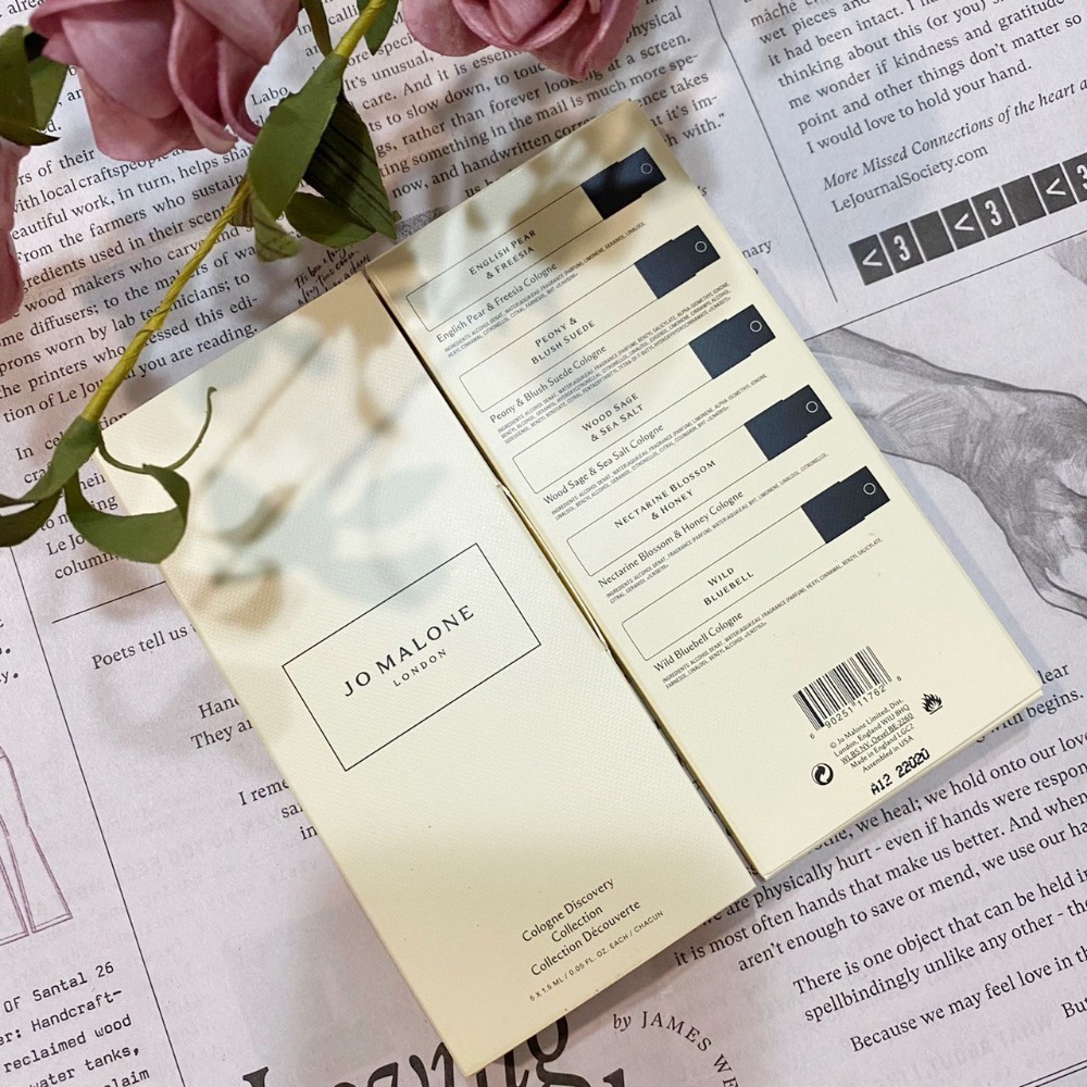 【Jo Malone】明星糅香體驗組 針管組 試管組 體驗 英國梨 小蒼蘭 牡丹 海鹽 杏桃花與蜂蜜 藍風鈴 1.5ml-細節圖5