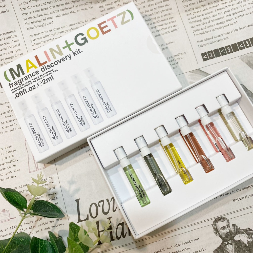 最新版【MALIN+GOETZ】M+G 香氛體驗組 草莓 皮革 蘭姆酒 麻草 淡香精 2ml*6 禮盒 組合 試香-細節圖3