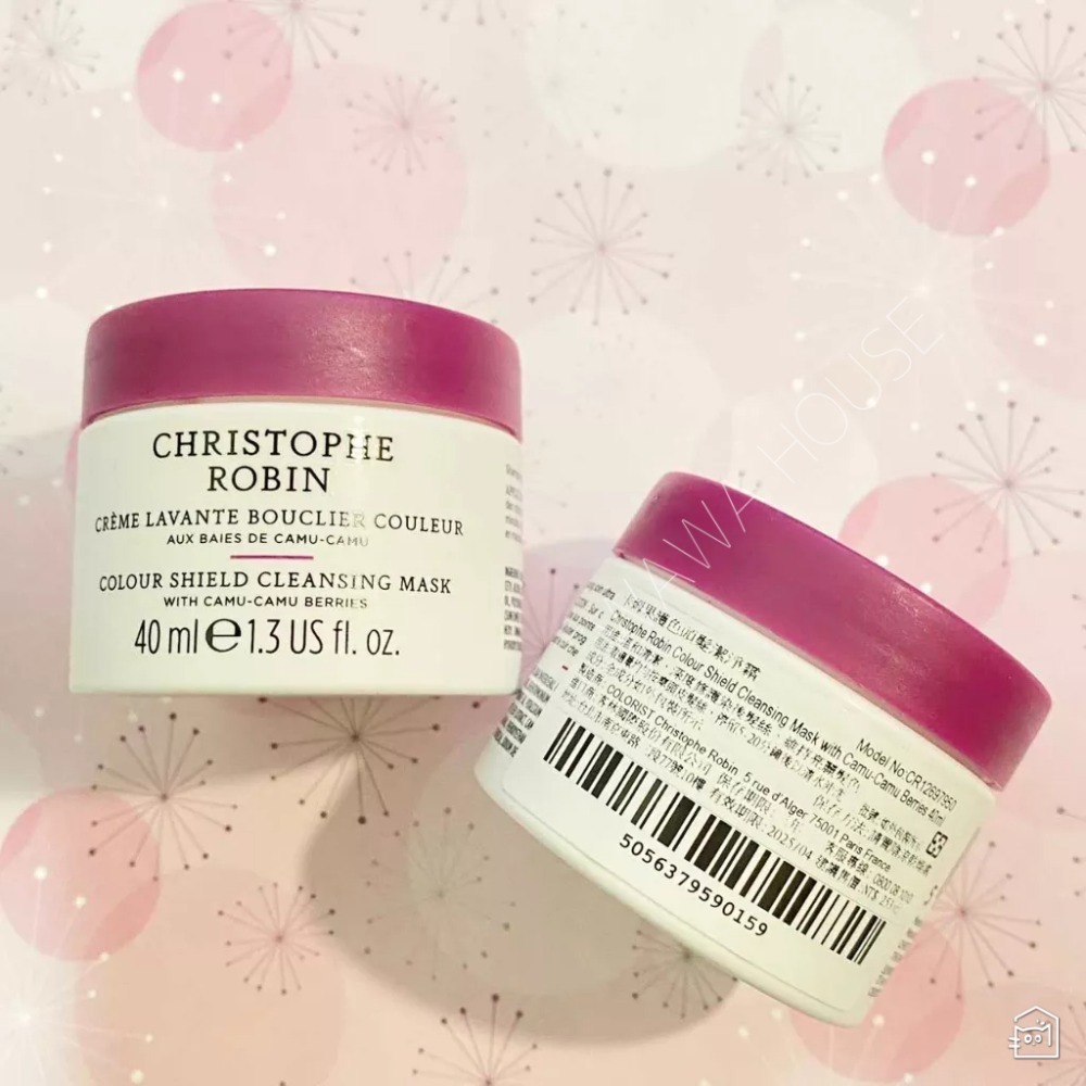 【Christophe Robin】刺梨籽油柔亮修護髮膜50ml/ 卡姆果護色頭髮潔淨霜40ml-細節圖4