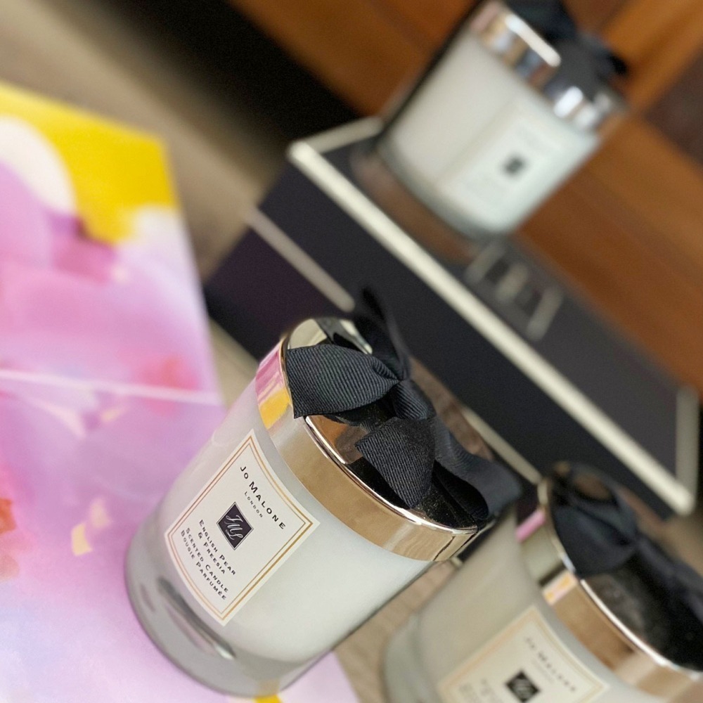 【Jo Malone】200g 香氛蠟燭 蠟燭 居家香氛 英國梨與小蒼蘭 紅玫瑰 牡丹 青檸 海鹽 黑莓-細節圖3