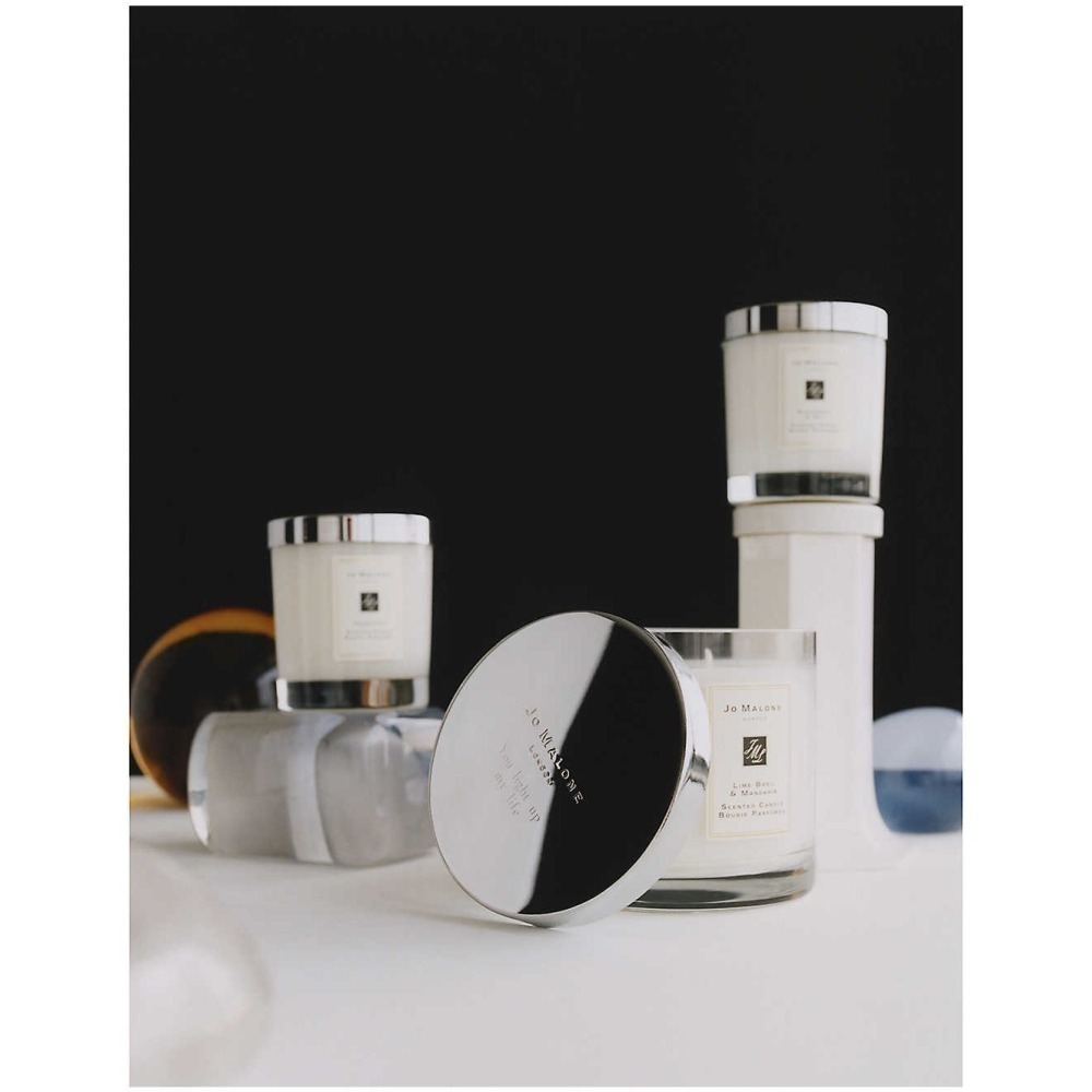 【Jo Malone】200g 香氛蠟燭 蠟燭 居家香氛 英國梨與小蒼蘭 紅玫瑰 牡丹 青檸 海鹽 黑莓-細節圖4