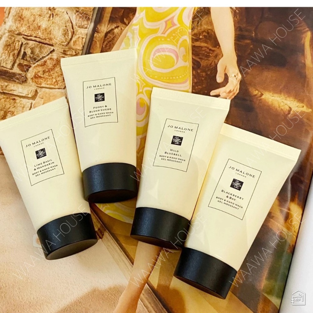 【Jo Malone】海鹽 青檸 英國梨小蒼蘭 牡丹 藍風鈴 黑莓 潔膚露 沐浴膠 旅行組/30ml-細節圖2