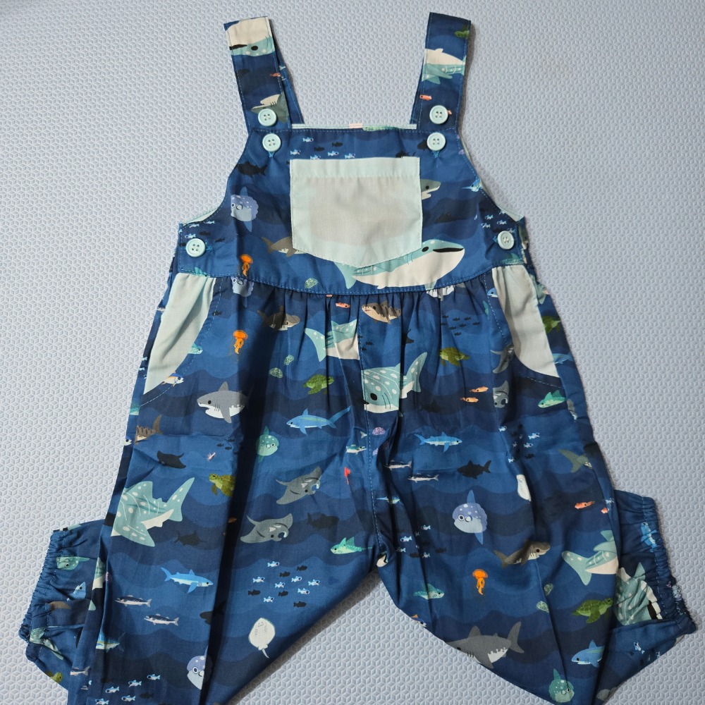 米寶 吊帶裙+珍珠貝比 鯊魚吊帶褲-細節圖2