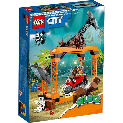 [樂享積木] LEGO 60342 城市系列 鯊魚攻擊特技挑戰組樂高 城市系列