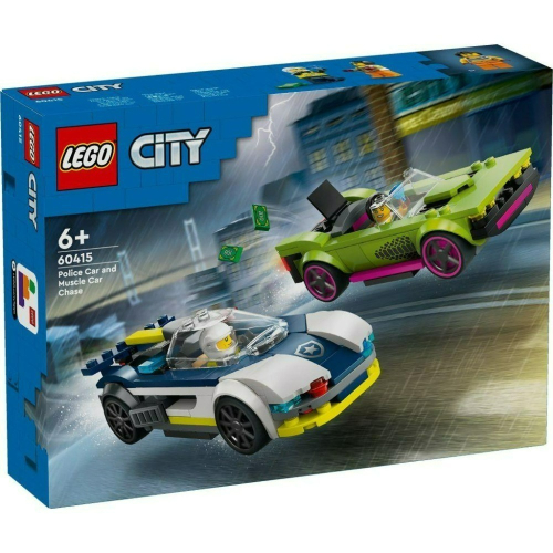[樂享積木] LEGO 60415 警車和肌肉車追逐戰 城市系列