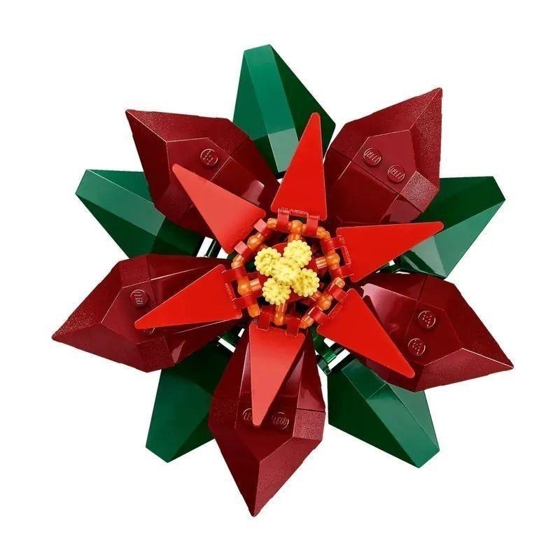 [樂享積木]LEGO 10370 聖誕紅 Poinsettia ICONS系列-細節圖4