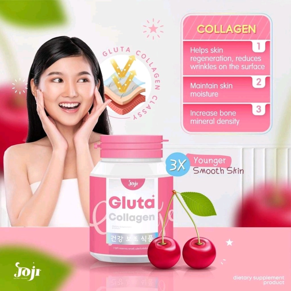 泰國－JOJI GLUTA 植物性膠原蛋白錠-細節圖4