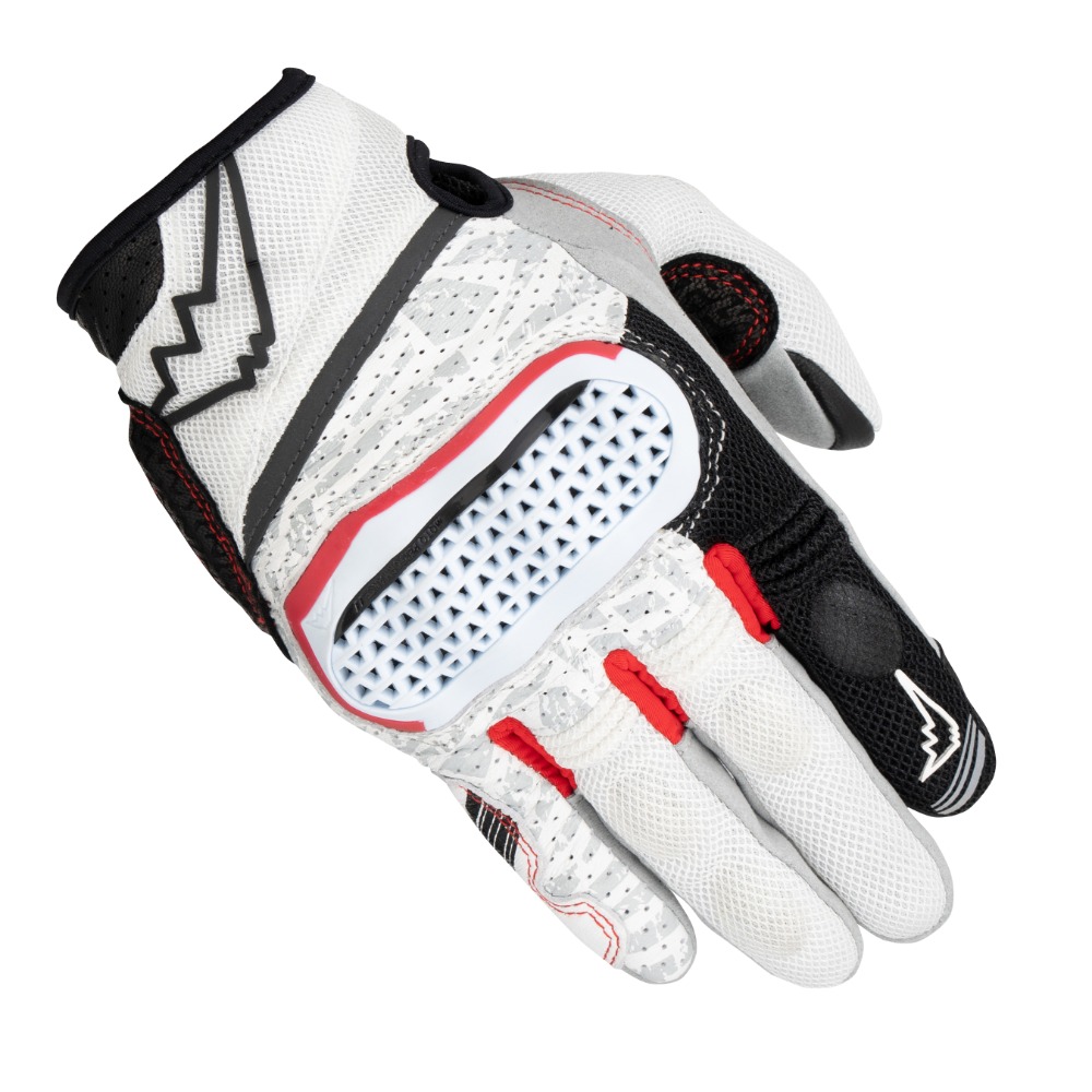 KUSHITANI A-5377 INVENTIVE MESH GLOVES 夏季通風護具半皮網布手套 富士山 騎士-規格圖1