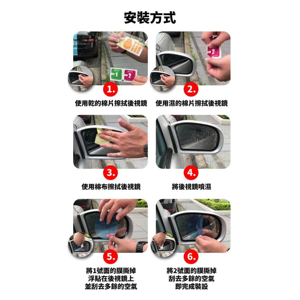 日本微晶奈米技術【idea-auto】車用 防雨防霧膜（2入/組）-細節圖8