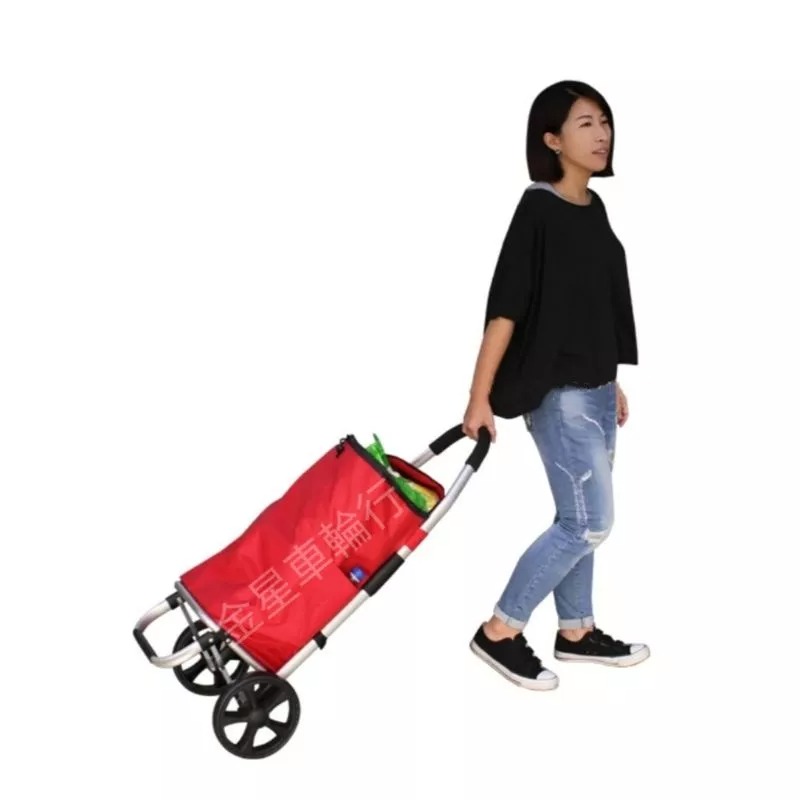 ✨金星車輪✨鋁合金輕便購物車 購物必備 買菜車 購物手推車 購物籃 採購必備 可開收據可報帳 耐用輪 車輪 手推車-細節圖3