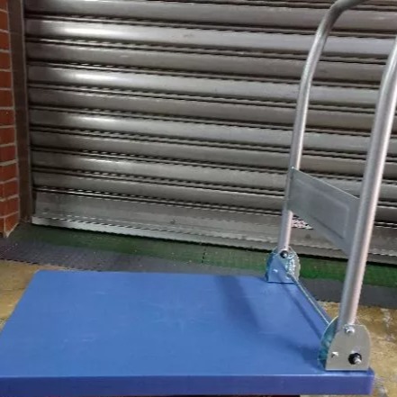 ✨金星車輪✨60x38cm塑鋼手推車 載重100kg 折疊手推車 手拉車 車輪 手推車輪 貨運必備 耐用耐重高品質低價格-細節圖3