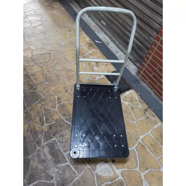 ✨金星車輪✨47×72cm塑鋼手推車 輕巧型 靜音輪  台灣製造 手推車  五金推車 可折疊 載重200.300公斤-細節圖3