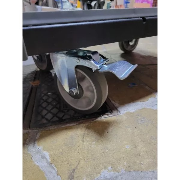 ✨金星車輪✨47×72cm塑鋼手推車 輕巧型 靜音輪  台灣製造 手推車  五金推車 可折疊 載重200.300公斤-細節圖5