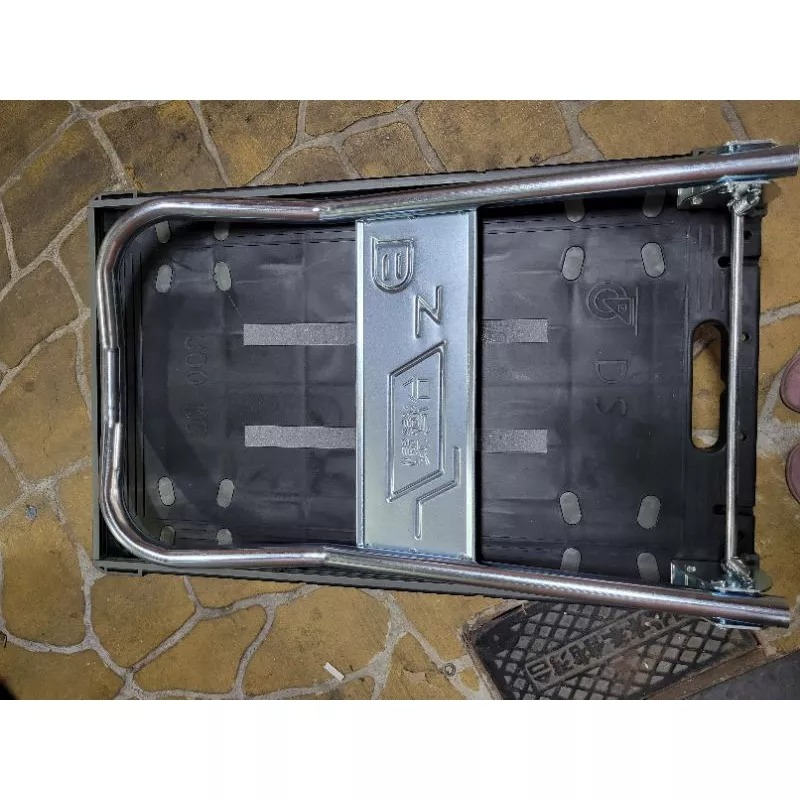 ✨金星車輪✨47×72cm塑鋼手推車 輕巧型 靜音輪  台灣製造 手推車  五金推車 可折疊 載重200.300公斤-細節圖7