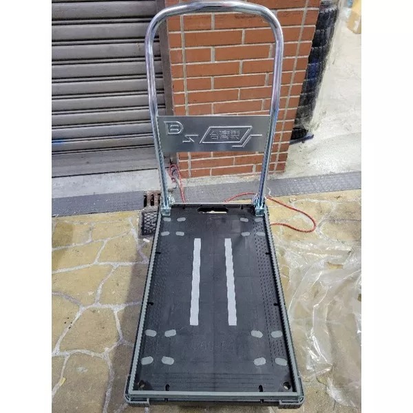 ✨金星車輪✨47×72cm塑鋼手推車 輕巧型 靜音輪  台灣製造 手推車  五金推車 可折疊 載重200.300公斤-細節圖8