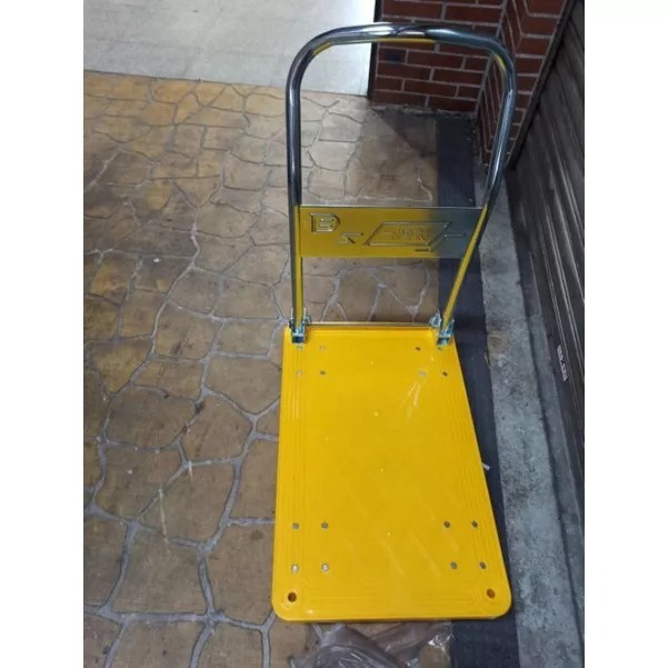 ✨金星車輪✨47×72cm塑鋼手推車 輕巧型 5英寸靜音輪 台灣製造 手推車五金推車可折疊 載重300公斤 手拉車-細節圖2