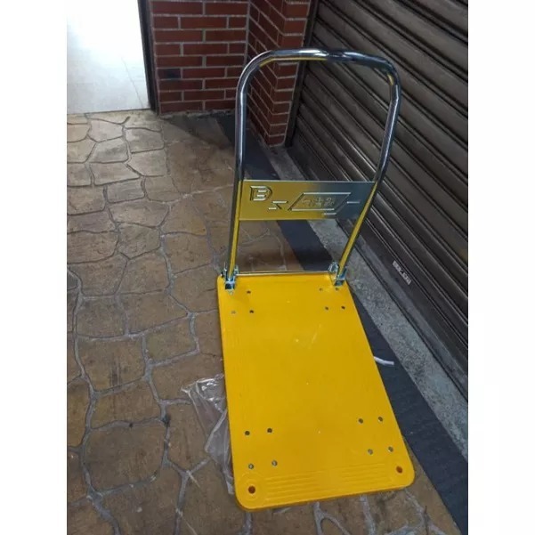 ✨金星車輪✨47×72cm塑鋼手推車 輕巧型 5英寸靜音輪 台灣製造 手推車五金推車可折疊 載重300公斤 手拉車-細節圖4