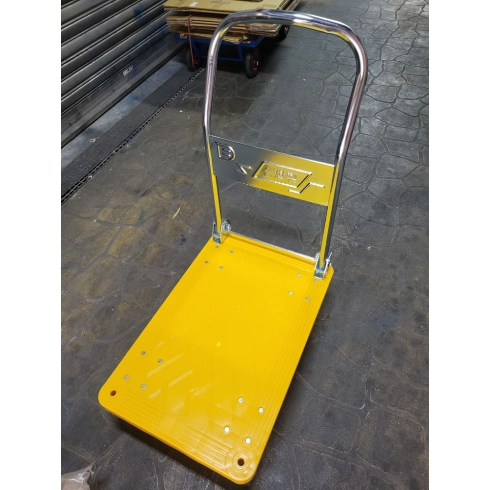 ✨金星車輪✨47×72cm塑鋼手推車 輕巧型 5英寸靜音輪 台灣製造 手推車五金推車可折疊 載重300公斤 手拉車-細節圖9