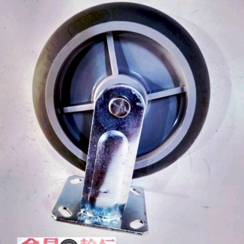 ✨金星車輪✨8英吋高彈性車輪(TPR輪) (空輪.固定.活動) 靜音輪 手推車車輪 輪子 車輪 高彈力輪 台灣製造-細節圖8