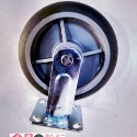 ✨金星車輪✨8英吋高彈性車輪(TPR輪) (空輪.固定.活動) 靜音輪 手推車車輪 輪子 車輪 高彈力輪 台灣製造-規格圖9