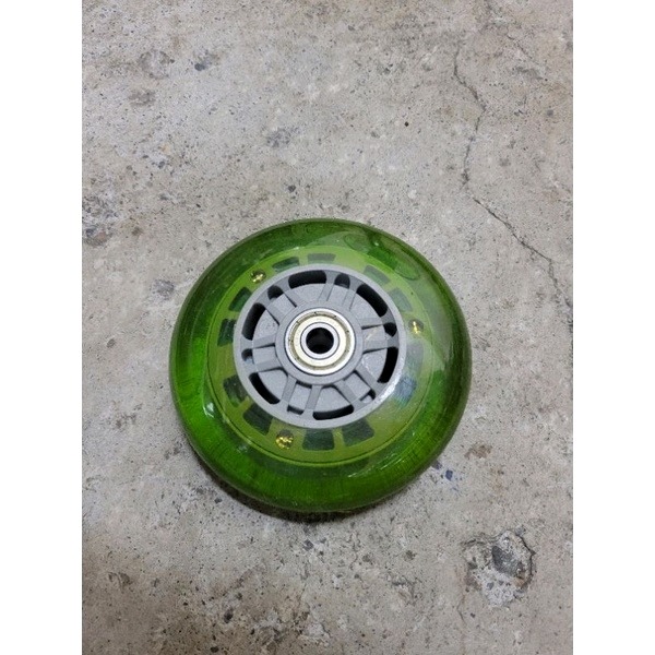 ✨金星車輪✨ 4英吋滑板車輪（有螢光）妞妞車輪 手推車輪子 手推車車輪 耐磨堅固 滑板車-細節圖6