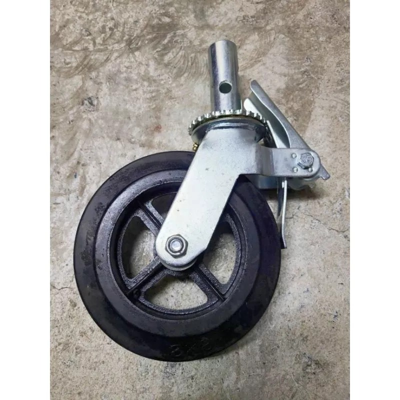 ✨金星車輪✨鷹架輪 工地專用輪 車輪 輪子 手推車輪子 餐車 工具車 手推車 儀器輪 白鐵輪 橡膠輪 美國輪 品質優良-細節圖5